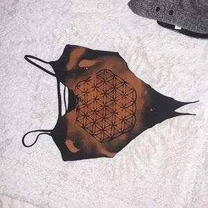 Sacred Geometry crop top CAMI